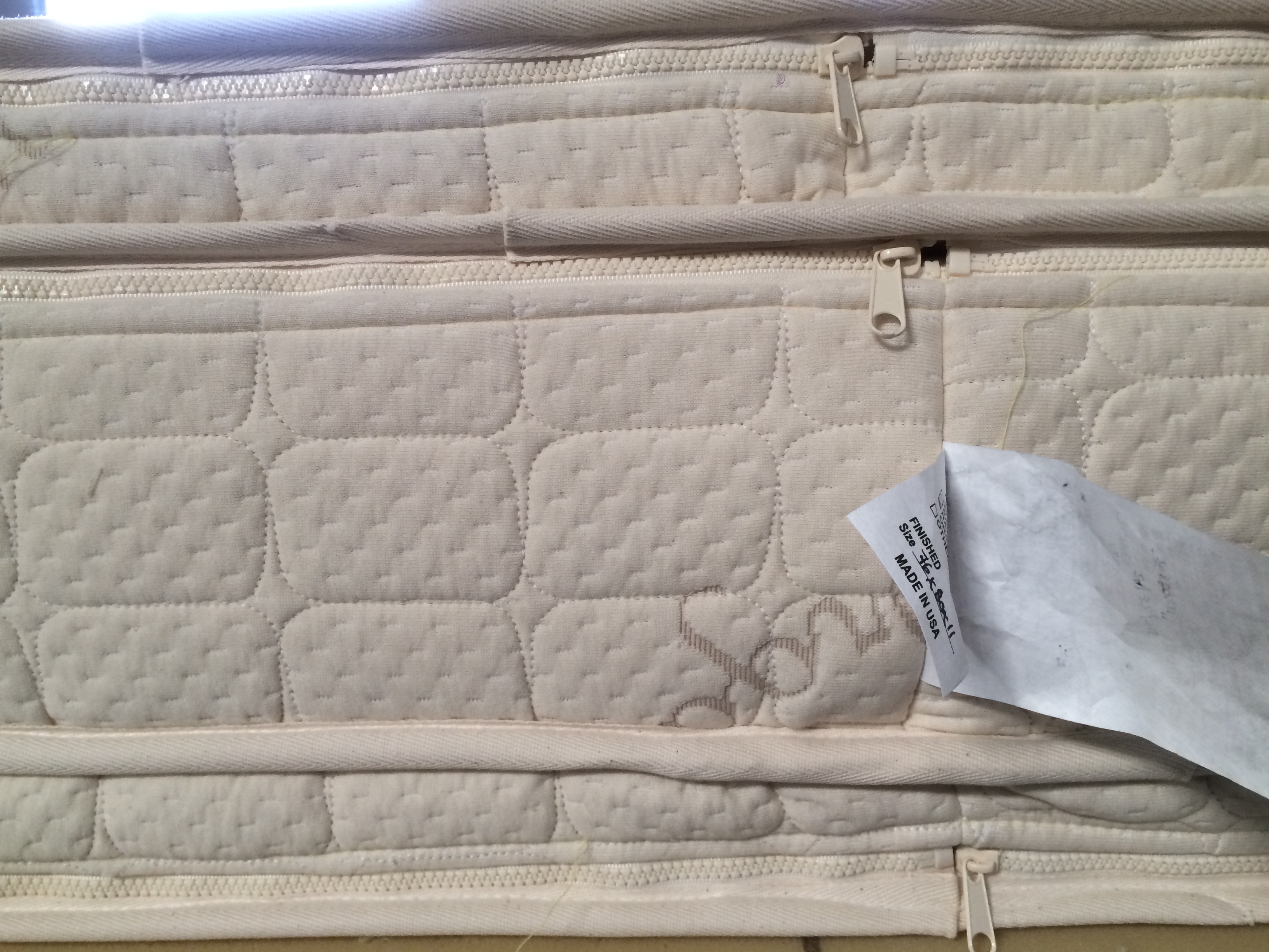 Latex-Pedic quilted reversible mattress