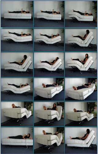 Twin adjustable bed with a Latexpedic latex mattress
